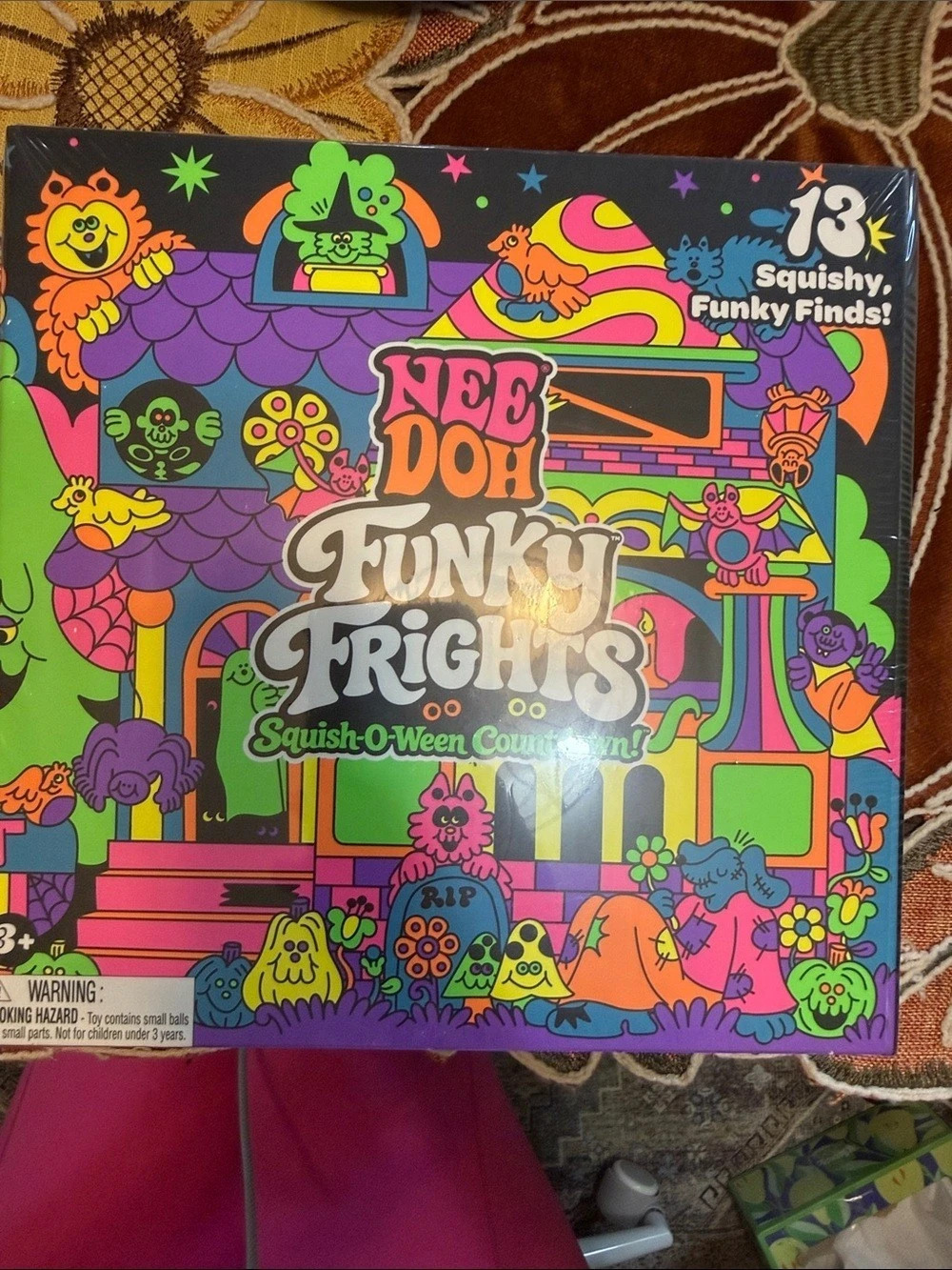 NeeDoh Funky Frights Squish-Oween Collection Squishy Halloween Toy Set NWT